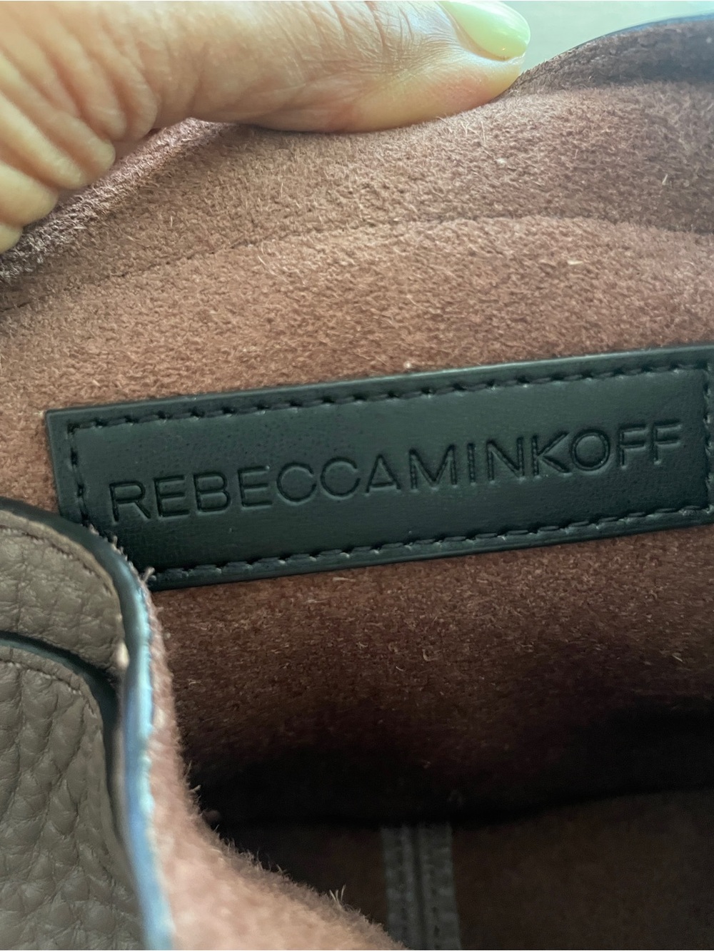 Rebecca Minkoff Darren Taupe Pebbled Leather Bag - Picture 12 of 17